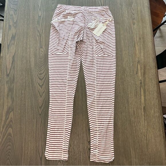 NWT Pacifica by Pacific Blue Wine Stripe 100% Cotton Pants Size S - Picture 1 of 12